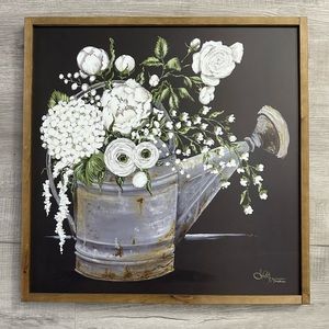 Farmhouse Galvanized Watering Can Portrait